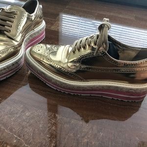 PRADA 38 platform sneakers